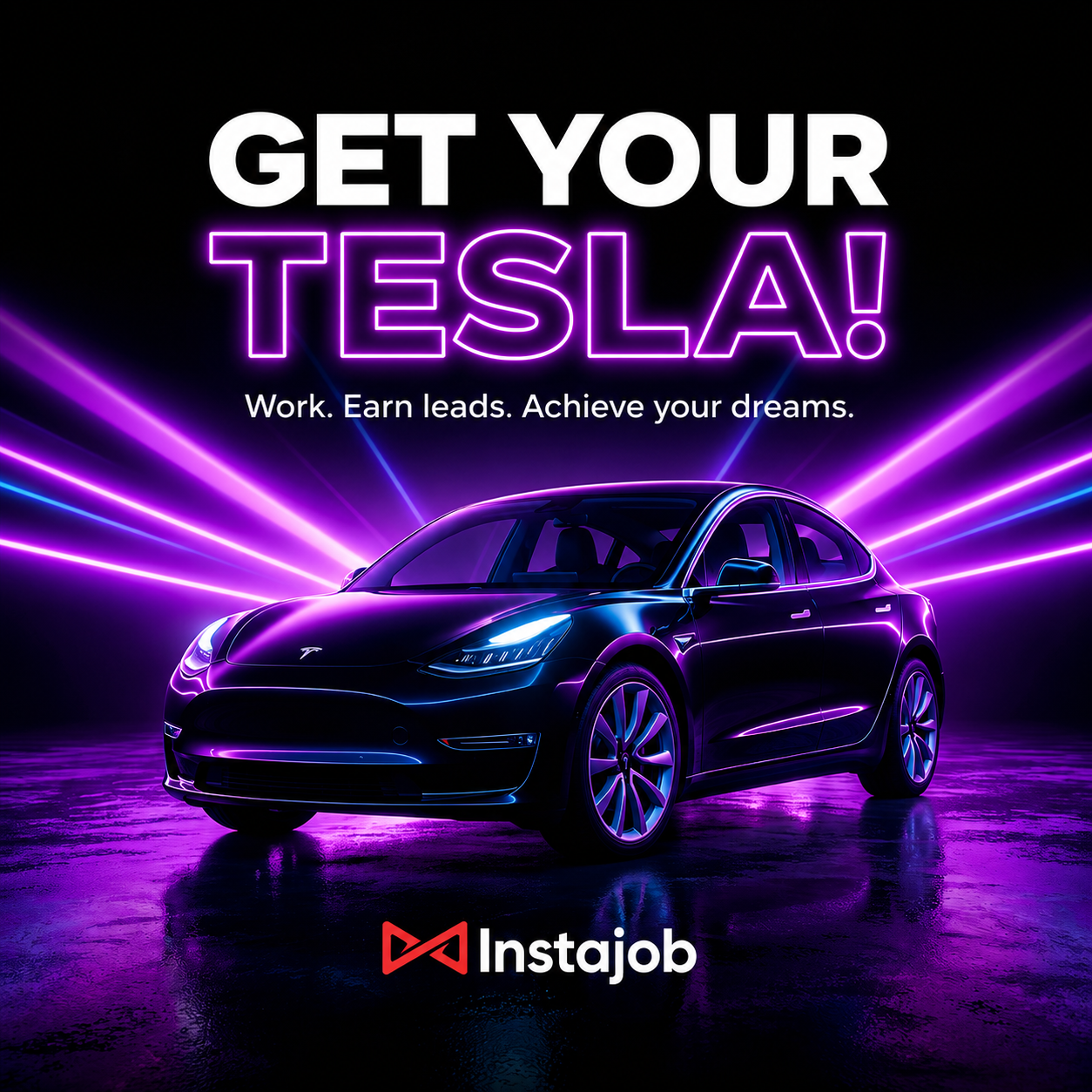 Tesla Model 3 - Instajob Tesla Campaign prize